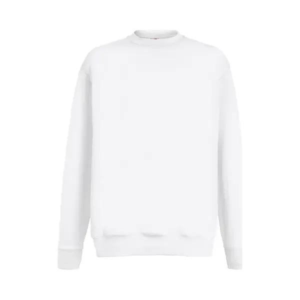 Fruit Of The Loom Heren Lichtgewicht Set-In Sweatshirt (Wit) thumbnail