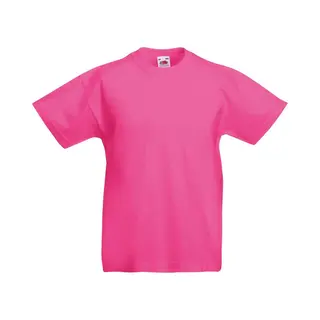 Fruit Of The Loom Originele T-shirt Met Korte Mouwen Voor Kinderen / Tieners (Fuchsia)
