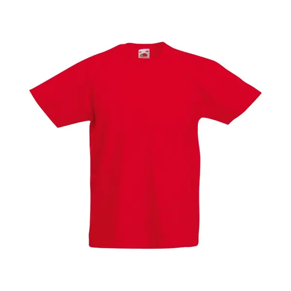 Fruit Of The Loom Original Short Sleeve T-Shirt In Red | Size, 12-13 Years thumbnail