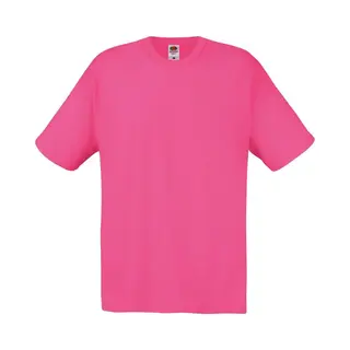 Fruit Of The Loom Men's Original T-Shirt In Fuchsia | Size, Medium