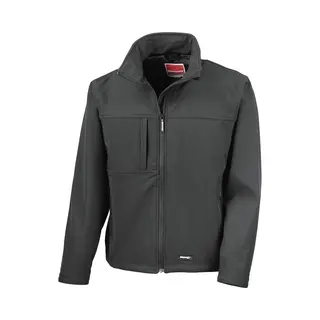 Heren Classic Softshell Outdoorjas Result Maat L Zwart