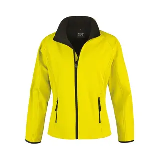 Regatta, Damen, Outdoorjacken, Softshell Damen Printable (L), Mehrfarbig, Schwarz, Gelb, L