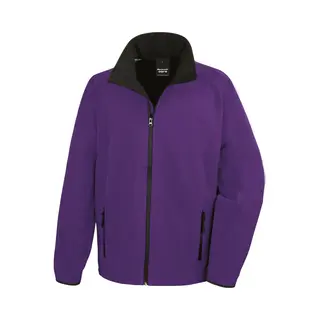 Result R231m Bedruckbare Softshell-Jacke Größe L Violett/schwarz