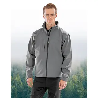 Heren Classic Softshell Outdoorjas Result Maat 3XL Grijs
