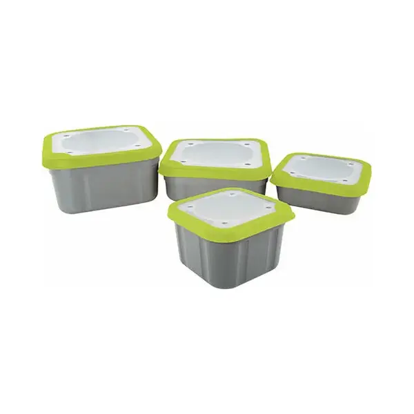 Fox Matrix Grey Lime Bait Boxes Solid Top - Köderbox Für Angelköder, Angelbox Für Köder Zum Stippangeln & Feederangeln, Volumen, 2.2 Pint (1.25 thumbnail