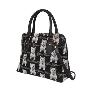 Signare Handtas - Driehoekstas - Gobelin - Westie - 25258