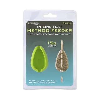 Drennan Inline Flat Feeder & Mould Small 15 G