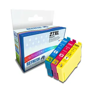 Refresh Cartridges Remanufactured Colour Valuepack Of 3x 27XL (C13T27154012) High Capacity Colour Replacement Ink Cartridges For Epson Printers