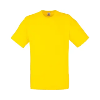 Fruit Of The Loom Men's Valueweight Short Sleeve T-Shirt In Yellow | Size, Xl