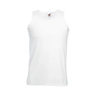 Fruit Of The Loom Men's Athletic Sleeveless Vest Tank Top In White | Size, 2XL