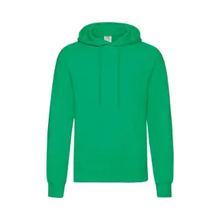 Fruit Of The Loom Men's Hooded Sweatshirt Hoodie In Green | Size, Medium