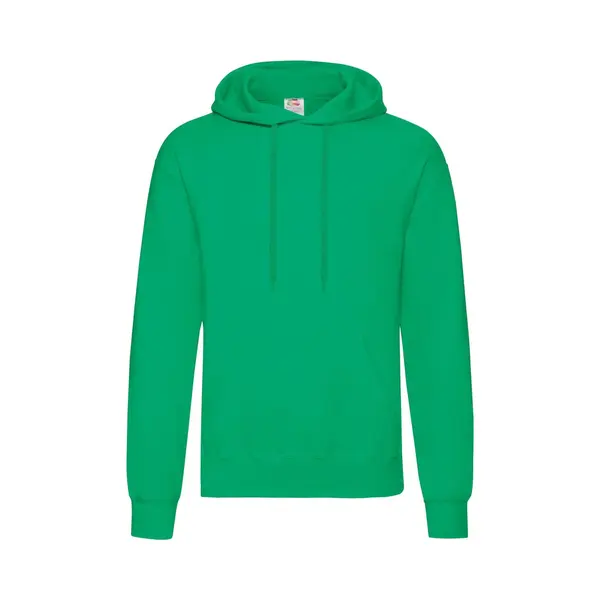Fruit Of The Loom Men's Hooded Sweatshirt Hoodie In Green | Size, Medium thumbnail