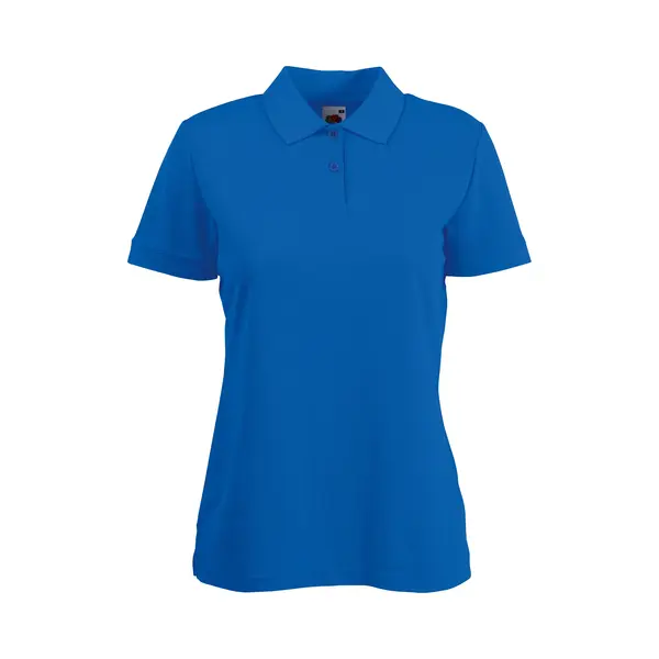 Fruit Of The Loom Women's Lady-Fit 65/35 Short Sleeve Polo Shirt In Royal | Size, Xs thumbnail