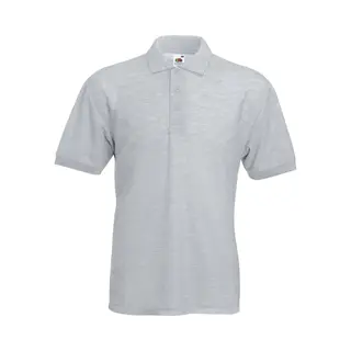 Fruit Of The Loom Men's 65 35 Pique Short Sleeve Polo Shirt In Grey | Size, Small