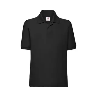 Fruit Of The Loom Jungen Poloshirt Schwarz Schwarz 12-13 Jahre