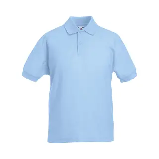 Fruit Of The Loom Poloshirt Voor Kinderen, Blauw