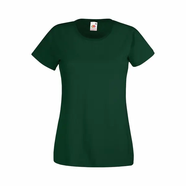 Fruit Of The Loom Women's Lady-Fit Valueweight Short Sleeve T-Shirt In Bottle Green | Size, Xl thumbnail