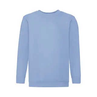 Fruit Of The Loom Set In Sleeve Sweatshirt In Blue | Size, 12-13 Years