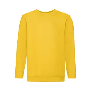 Fruit Of The Loom Set In Sleeve Sweatshirt In Yellow | Size, 3-4 Years