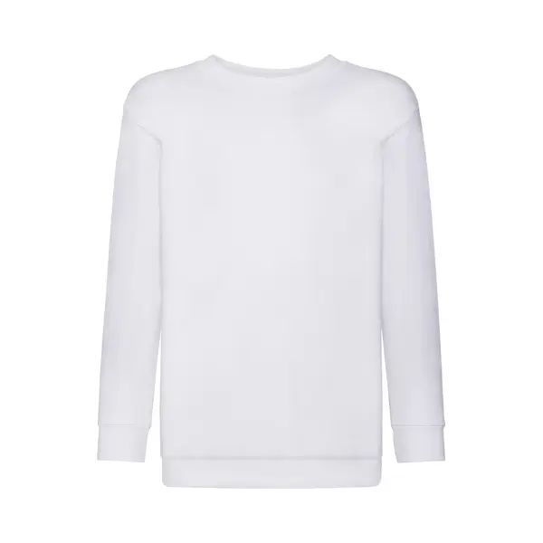 Fruit Of The Loom Childrens Unisex Set In Sleeve Sweatshirt (White) - Size 14-15Y thumbnail
