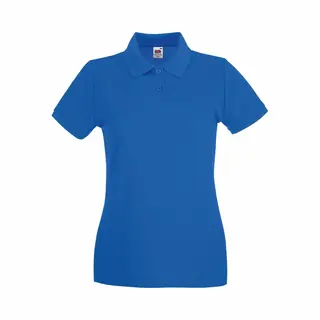 Fruit Of The Loom Vrouwen Dames-Fit Premium Poloshirt Met Korte Mouwen (Royaal Blauw)