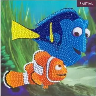 Crystal Art Crystal Card Kit | Diamond Painting 3D Dory And Marlin