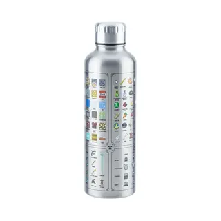 Paladone Minecraft Metallwasserflasche Täglicher Gebrauch 500 ml Edelstahl