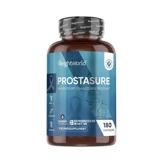 Weight World WeightWorld Prostaat Capsules - Ondersteunt Een Gezonde Prostaat Functie - 180 Capsules Voor 6 Maanden - 100% Natuurlijke Ingrediënten