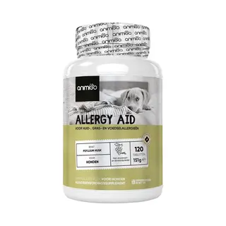 Animigo Allergiehilfe Für Hunde - 120 Allergie Tabletten Für Haut-, Umwelt- & Nahrungsmittelallergien - Mit Kurkuma, Flohsamenschalen, Leinsamen,
