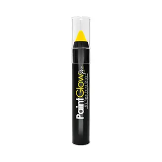 PaintGlow - Uv Face & Body Paint Stick - Blacklight Verf - Festival Make Up - Geel