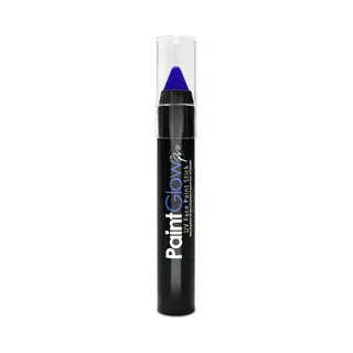 PaintGlow - Uv Face & Body Paint Stick - Blacklight Verf - Festival Make Up - Blauw