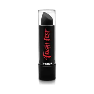 Black Lipstick For Halloween By Fright Fest - Sfx Makeup For Fancy Dress Costumes, Halloween Face Paints Looks Great With Fake Blood, Liquid Latex,