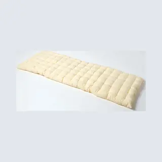 Homescapes Garden Bench Cushion Luxury 3 Seater Cotton Indoor Outdoor Pad, 143 X 48Cm In Cream