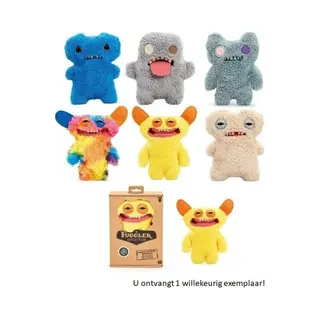 Fugglers Fuggler Snuggler - Funny Ugly Monster Knuffel - 1 Willekeurig Exemplaar - 22 Cm