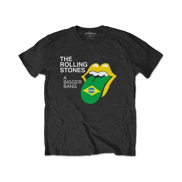 Rock Off The Rolling Stones - Bigger Bang Brazil '80 Heren T-shirt - 2XL - Zwart thumbnail