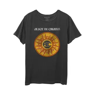 Alice In Chains Circle Sun T-Shirt In Black | Size, Xl