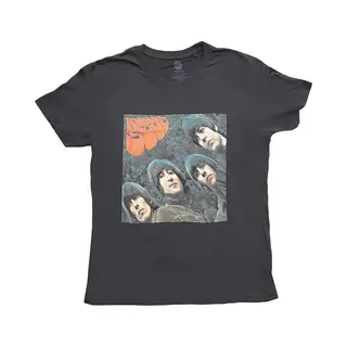 The Beatles - Rubber Soul Album Cover Dames T-shirt - 4XL - Zwart