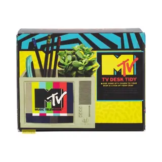 Blue Sky Studios Mtv, 3D Retro Tv Desk Tidy Pen Pot