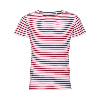 Sol'S Men's Miles Striped Short Sleeve T-Shirt In White | Size, Small