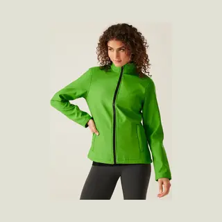 Regatta Women's Ablaze Printable Softshell Jacket In Bright Green | Size, 18