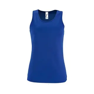 Sol'S Women's Sporty Performance Sleeveless Tank Top In Blue | Size, Medium