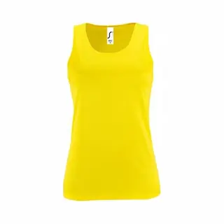 Sol'S Women's Sporty Performance Sleeveless Tank Top In Yellow | Size, Medium