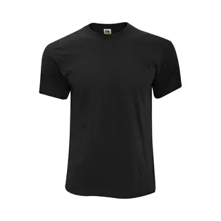Awdis Fruit Of The Loom Heren Screen Stars Origineel Vol Cut T-shirt Met Korte Mouwen (Zwart)