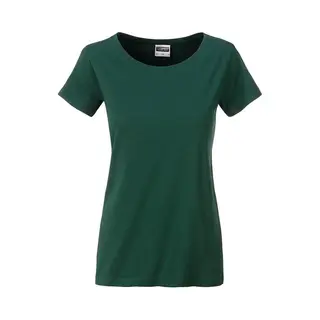 James & Nicholson James And Nicholson Dames/dames Basic Organic Katoenen T-Shirt (Donkergroen)