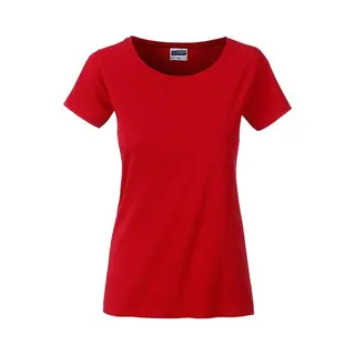 James & Nicholson James And Nicholson Dames/dames Basic Organic Katoenen T-Shirt (Rood)