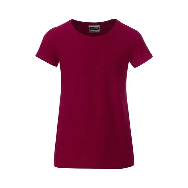 James & Nicholson James And Nicholson Meisjes Basic T-Shirt (Wijn Paars) thumbnail