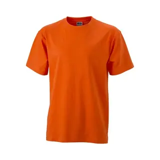 James & Nicholson James And Nicholson Unisex Zware Ronde Tee (Donker Oranje)