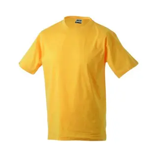 James & Nicholson James And Nicholson Unisex Zware Ronde Tee (Goudgeel)