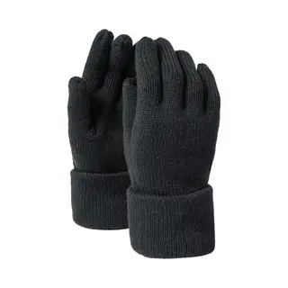 Myrtle Beach Volwassenen Unisex Fijn Gebreide Winterhandschoen (Zwart)