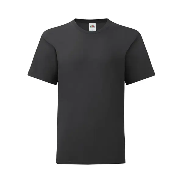 Fruit Of The Loom Iconic T-Shirt In Black | Size, 5-6 Years thumbnail